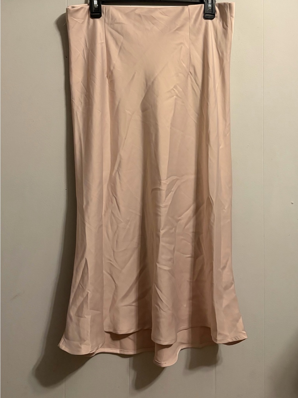 Rachel Zoe Blush Pink A-Line Satin Skirt - Picture 3 of 3